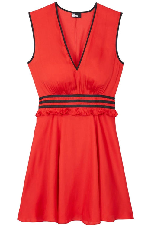 The Kooples Short Sleeveless Red Dress 100% Viscose US Small / FR 1 NWT $200