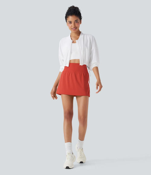NWT Halara SoftlyZero™ High Waisted Tummy Control 2-in-1 Mini Skirt Size Medium