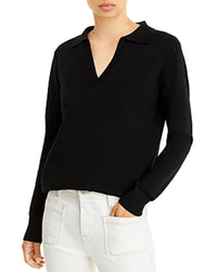LBLC THE LABEL Christina High/low Knit Top In Black - M NWT