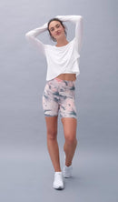 NWT Fourlaps Arc Short Pink Clouds Size M