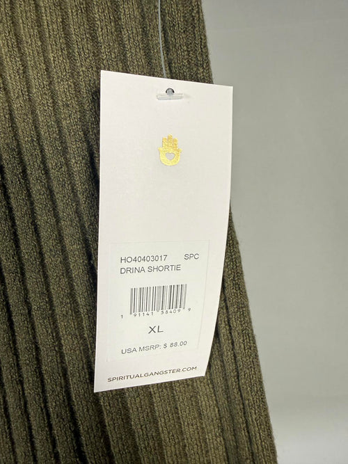 NWT Spiritual Gangster Drina Shortie Green Size XL