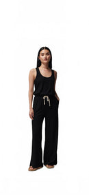Spiritual Gangster Women's Ballet Rib Wide Leg Perfect Jumpsuit - S