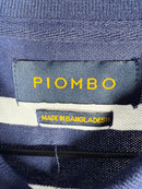 NWT Piombo Striped Pique Polo Shirt Size XXL
