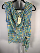 NWT Ramy Brook Ivory Sleeveless Top Multi color Size M
