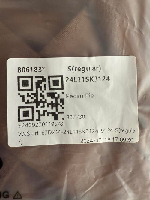 NWT Halara Suede Wrap Side Tie Mini Skirt in Pecan Pie Small