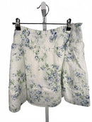 Lulus Springtime Sentiments White Floral Swiss Dot Ruffled Mini Skirt - XL
