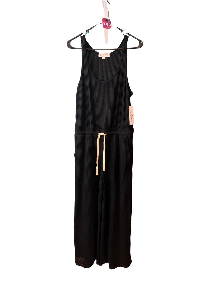 NWT Spiritual Gangster Women's Ballet Rib Wide Leg Perfect Jumpsuit Size Small