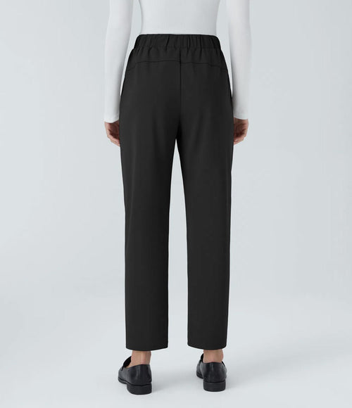 NWT HalaraFlex™ Mid Rise Drawstring Pocket Work Pants Black L