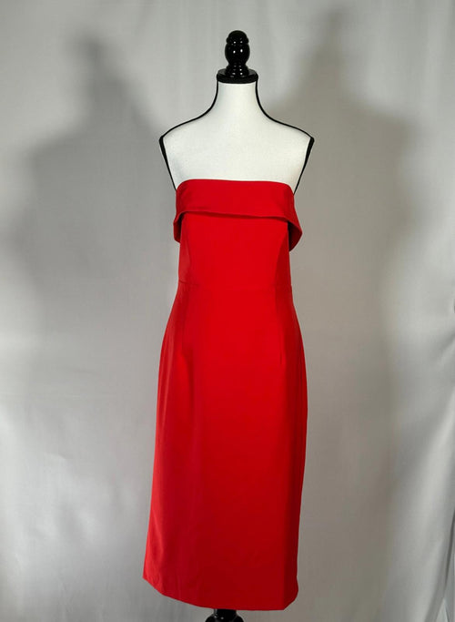 NWT Bardot Red Georgia Strapless Sheath Dress Size 10 (XL)