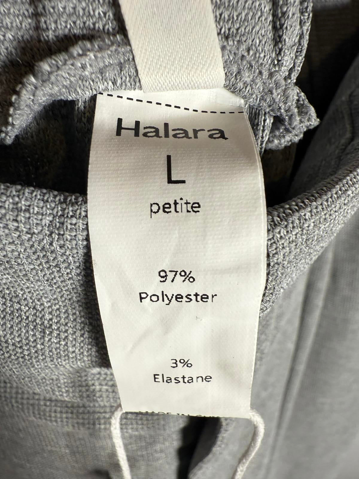 NWT Halara Flex High Waisted Pocket Wide Leg Waffle Work Pants Size L, Petite