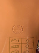 NIB Pretty Little Thing Silver Metallic Thick Strap Block Heeled Sandals Size 5