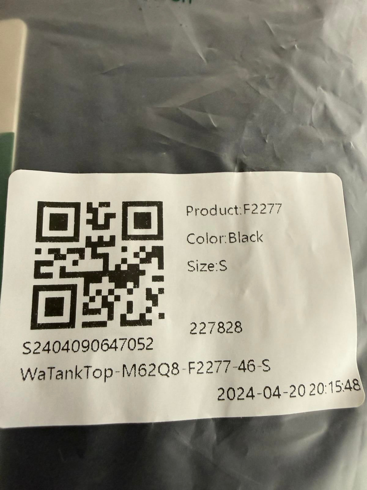 NWT Halara Mesh Overlay Tank with Criss Cross Straps in Back Black S