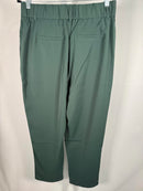 NWT Halara High Waisted Pocket Solid Work Tapered Pants Dark Green L