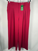 NWT Halara Flex™ High Waisted Pocket Wide Leg Waffle Work Pants Anemone L Petite