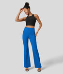 NWT Halara Flex High Waist Back Side Pkt Slight Flare Work Pant Princess Blue XS