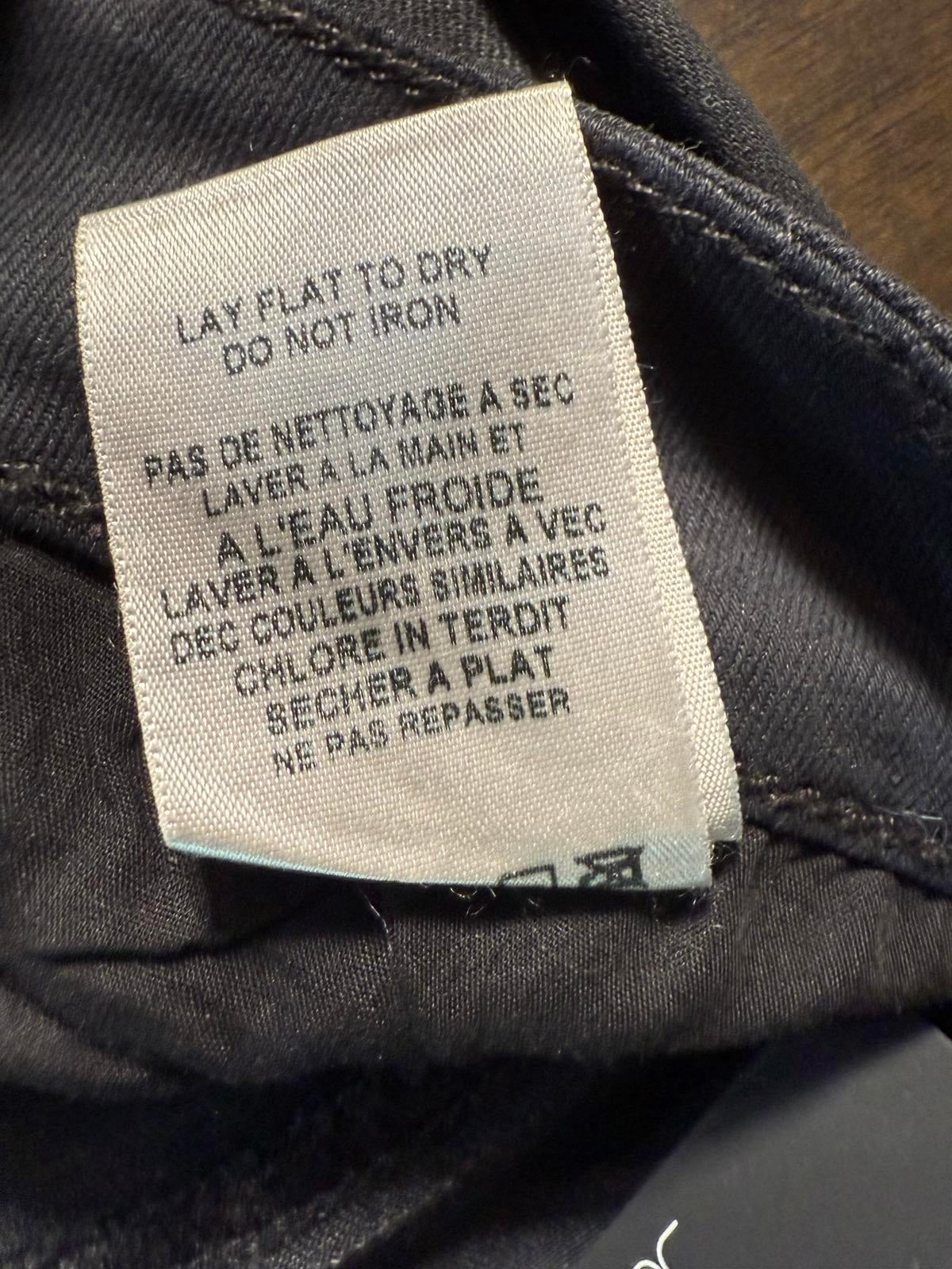 Joes JeansJet Black Rollin Zip Skinny Jeans Size 27. NWT