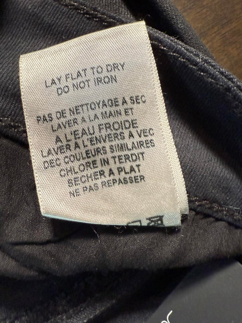 Joes JeansJet Black Rollin Zip Skinny Jeans Size 27. NWT