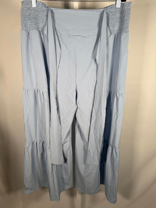 NWT Halara Breezeful™ High Waisted Shirred Tie Front & Back Wide Leg Pants XL