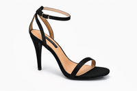 French Connection Tessa Black Strappy Heels Ankle Strap Sandals US 9 / EU 40 NWB