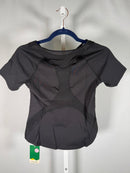 NWT Halara Black Short Sleeve Performance Shirt Top Mesh Panels Size Small