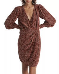 The Kooples Moon Dots Wrap Dress Viscose Silk Blend US Medium / FR 2 NWT $385