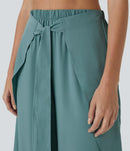 NWT Halara Breezeful™ High Waisted Tie Palazzo Flowy Wide Leg Pants Size Large