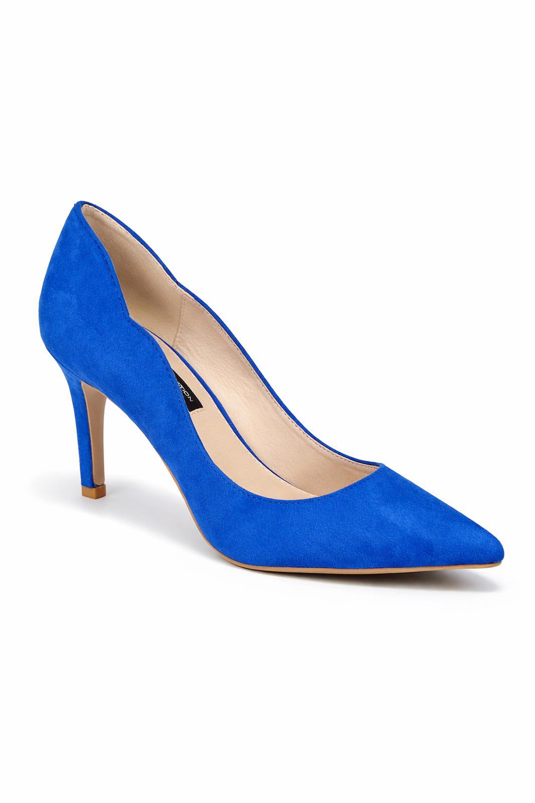 French Connection Royal Blue Suede Pointed Toe Heels Pumps Women’s US 10 NWB