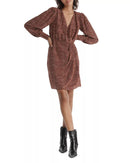 The Kooples Moon Dots Viscose Silk Blend Wrap Dress US XS NWT $465 MRSP