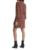 The Kooples Moon Dots Wrap Dress Viscose Silk Blend US Medium / FR 2 NWT $385