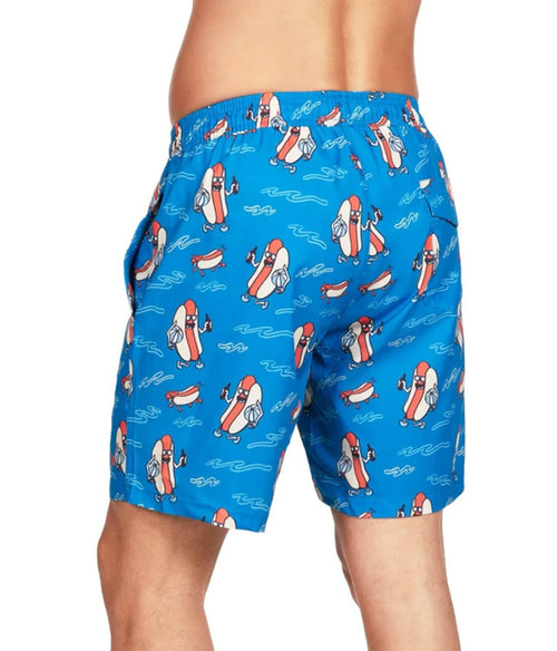 NWT Tipsy Elves Hot Dog Diver Stretch Swim Trunks Size Large