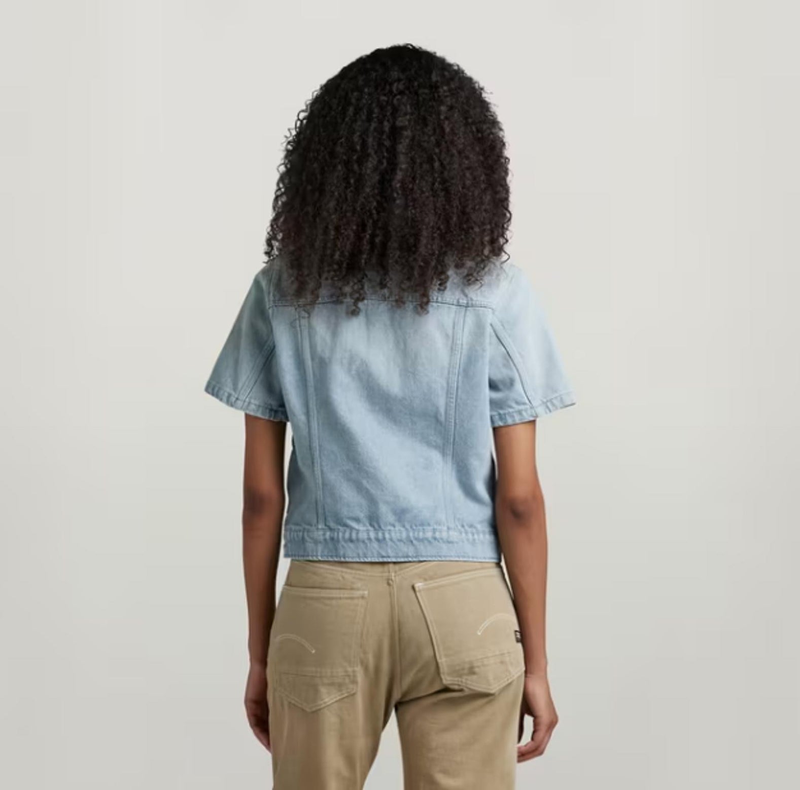 NWT G-Star RAW Arc Short Sleeve Denim Jacket Women’s Vintage Electric Blue - XS