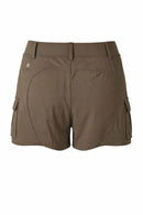 NWT Halara HaloTek Air Cargo Pocket Shorts Brown Stretch Size Large