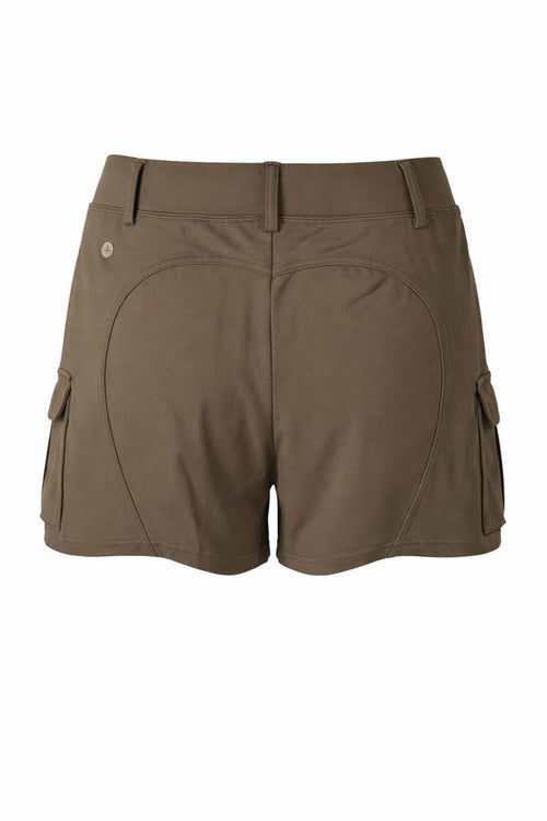 NWT Halara HaloTek Air Cargo Pocket Shorts Brown Stretch Size Large