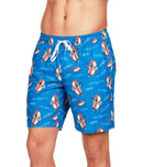 NWT Tipsy Elves Hot Dog Diver Stretch Swim Trunks Size Large