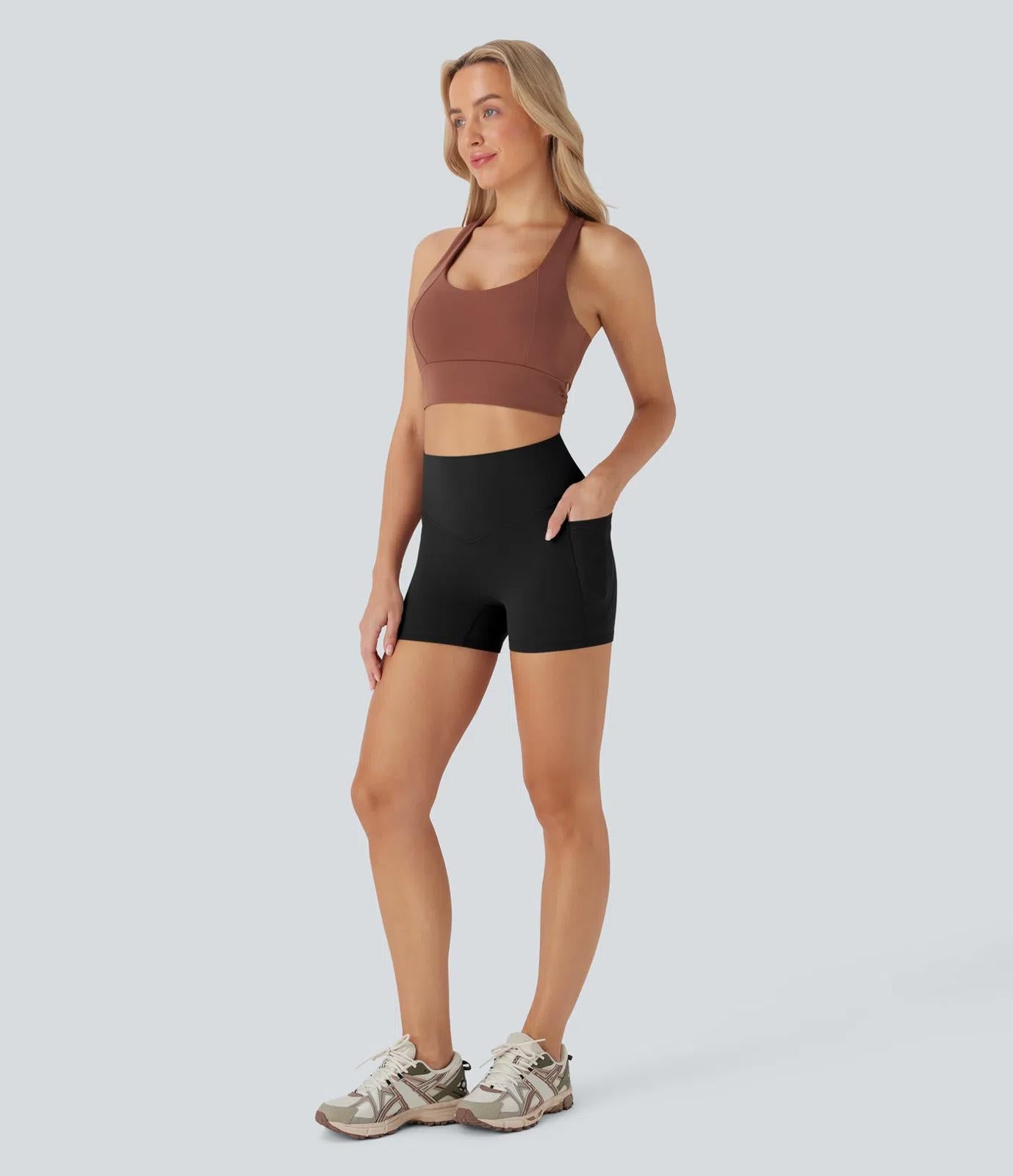 NWT Halara UltraSculpt High Waisted Scrunch Butt Tummy Control Shorts Size XS