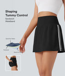 NWT Halara SoftlyZero High Waisted Tummy Control 2-in-1 Mini Skirt Black Size XL
