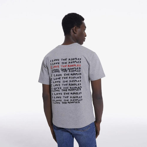 The Kooples “I Love The Kooples” Logo Graphic T-Shirt Gray Size Large NWT $95