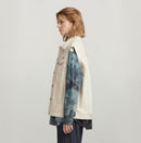 NWT G-Star RAW Oversized Denim Vest Women’s Ecru Off-White - Size Medium