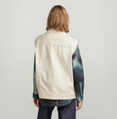 NWT G-Star RAW Oversized Denim Vest Women’s Ecru Off-White - Size Medium