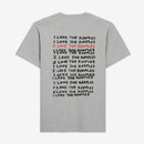 The Kooples “I Love The Kooples” Logo Graphic T-Shirt Gray Size Large NWT $95