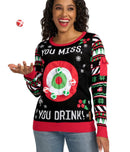 NWT Tipsy Elves Drinking Game Ugly Christmas Sweater Women's Size Small