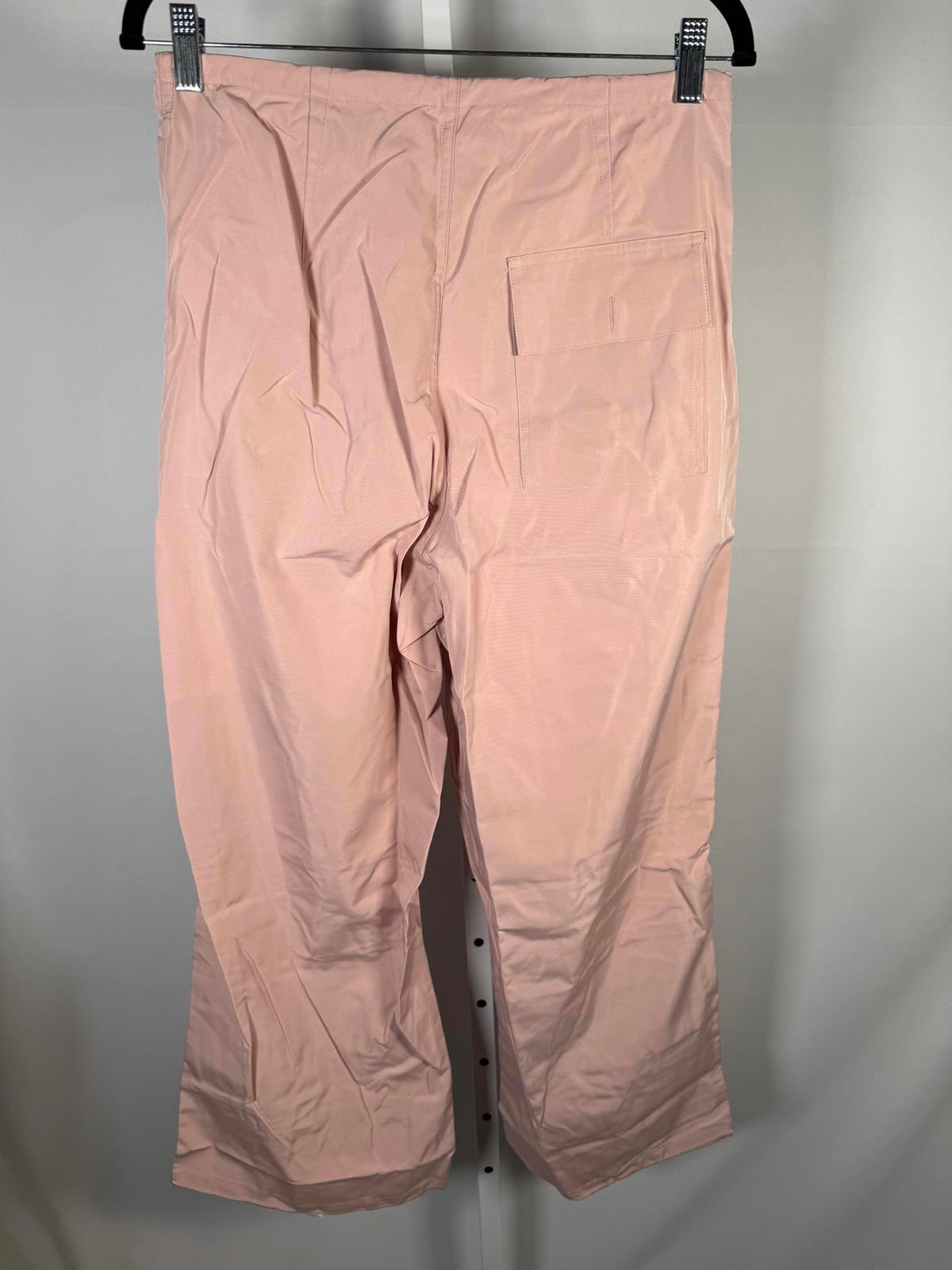 NWT Halara Women's Pink Casual Drawstring Pants with Buttoned Pockets Size Large