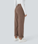 NWT Halara High Waisted Corduroy Casual Pants Acorn Size XL