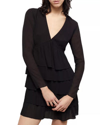 The Kooples Pleated Tiered Mini Dress US XS NWT $385 MRSP