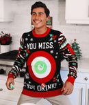 NWT Tipsy Elves Men's Drinking Game Ugly Christmas Sweater Size Medium