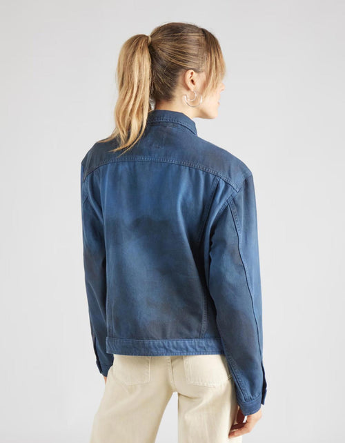 NWT G-Star RAW Women’s Oversized Denim Jacket Sea Blue Vintage Wash Size Small