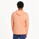 NWT Life is Good Men's Sailboats Hooded Active Tee Orange Green Medium