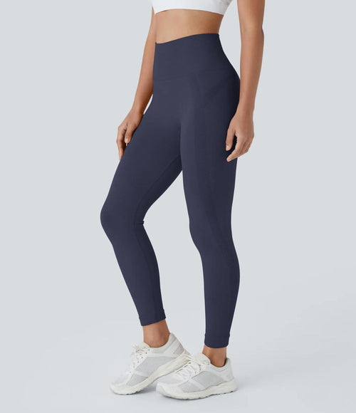 NWT Halara OneForm Seamless Flow High Waisted Ruched 7/8 Leggings Size Small