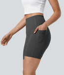 NWT Halara UltraSculpt High Waisted Tummy Control Pocket Biker Shorts Size Small