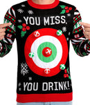 NWT Tipsy Elves Men's Drinking Game Ugly Christmas Sweater Size XL
